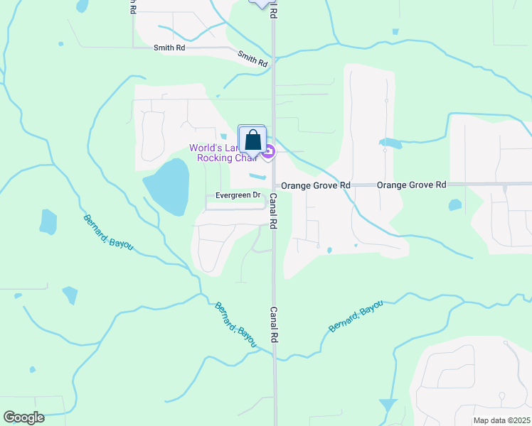 map of restaurants, bars, coffee shops, grocery stores, and more near 18011 Green Leaves Drive in Gulfport