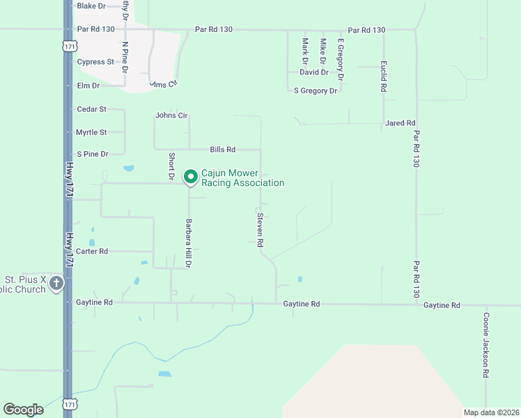 map of restaurants, bars, coffee shops, grocery stores, and more near 301 Steven Road in Ragley