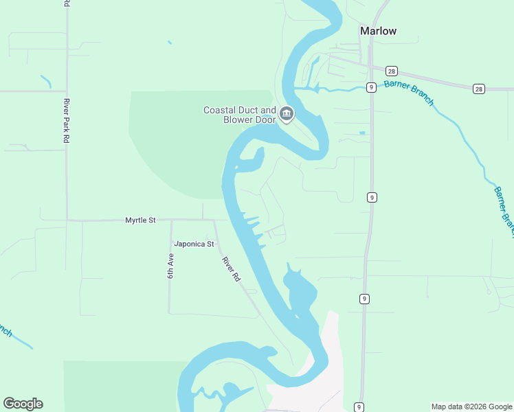 map of restaurants, bars, coffee shops, grocery stores, and more near 15591 Juniper Lane in Summerdale