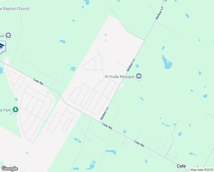 map of restaurants, bars, coffee shops, grocery stores, and more near 7700 Cele Road in Manor