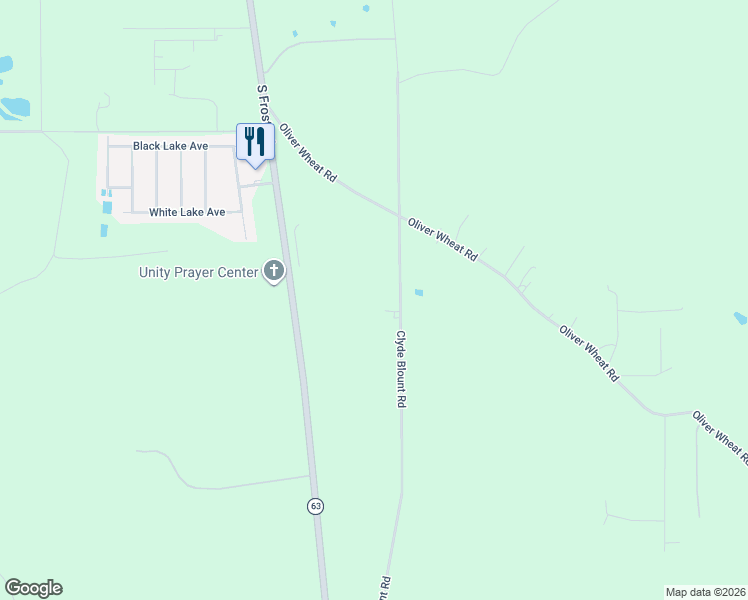 map of restaurants, bars, coffee shops, grocery stores, and more near 26447 Clyde Blount Road in Livingston