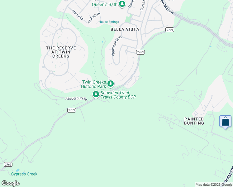 map of restaurants, bars, coffee shops, grocery stores, and more near 13033 Farm to Market Road 2769 in Austin