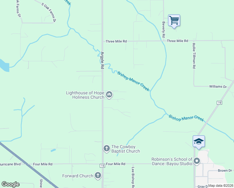 map of restaurants, bars, coffee shops, grocery stores, and more near 11495 Argyle Rd in Mobile