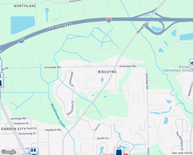 map of restaurants, bars, coffee shops, grocery stores, and more near 2384 Sea Palm Avenue in Jacksonville