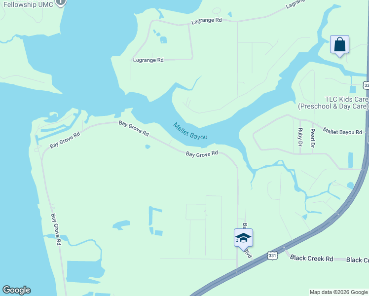 map of restaurants, bars, coffee shops, grocery stores, and more near 883 Bay Grove Road in Freeport