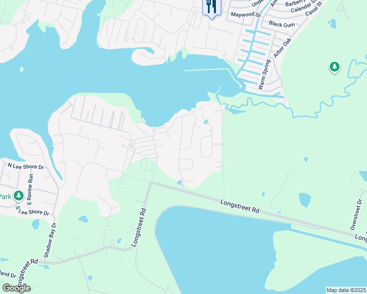 map of restaurants, bars, coffee shops, grocery stores, and more near 14470 Enchanted Waters Drive in Willis