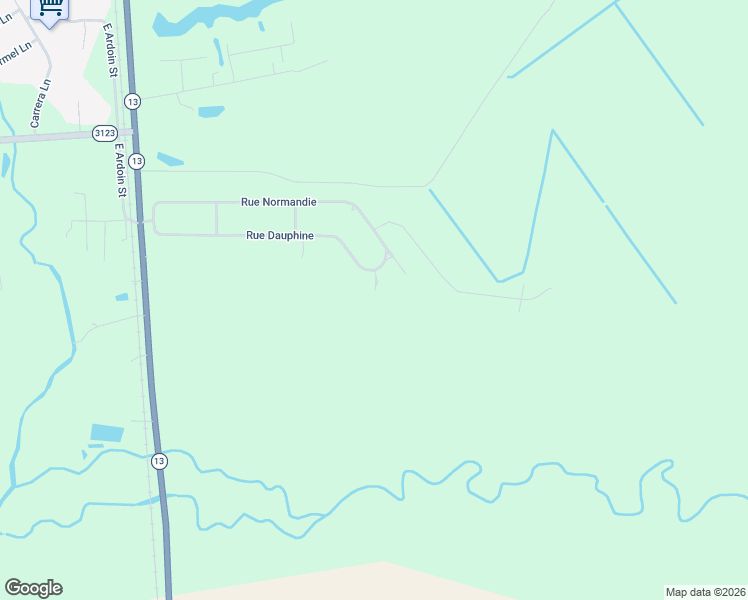 map of restaurants, bars, coffee shops, grocery stores, and more near 702 Rue Dauphine in Eunice