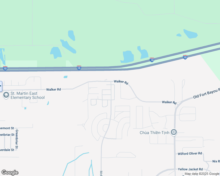 map of restaurants, bars, coffee shops, grocery stores, and more near 2516 Esplanade Street in Ocean Springs
