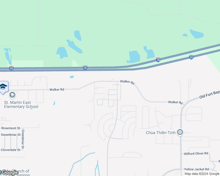 map of restaurants, bars, coffee shops, grocery stores, and more near 2516 Esplanade Street in Ocean Springs