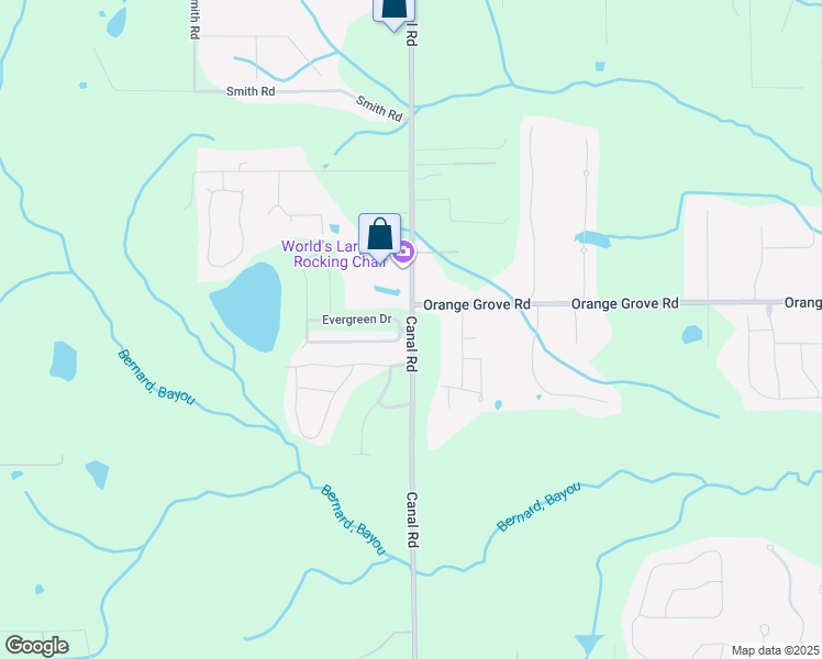 map of restaurants, bars, coffee shops, grocery stores, and more near 18011 Green Leaves Drive in Gulfport