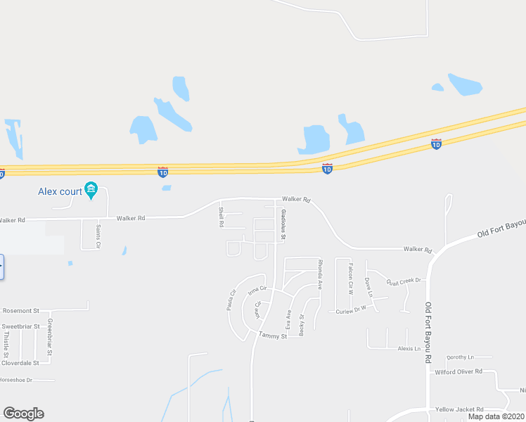 map of restaurants, bars, coffee shops, grocery stores, and more near 2516 Esplanade Street in Ocean Springs