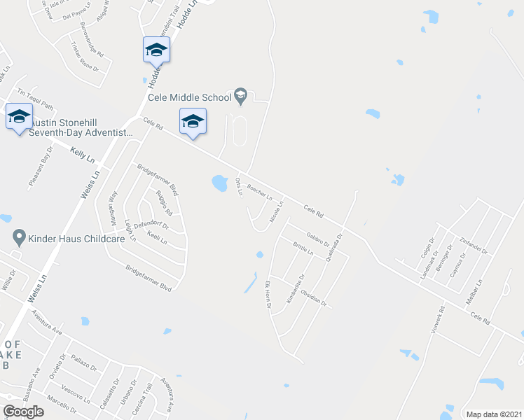 map of restaurants, bars, coffee shops, grocery stores, and more near Stokes Lane in Manor