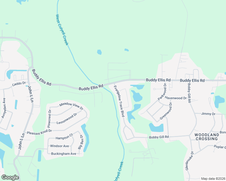 map of restaurants, bars, coffee shops, grocery stores, and more near 26627 Evangeline Trace Boulevard in Denham Springs