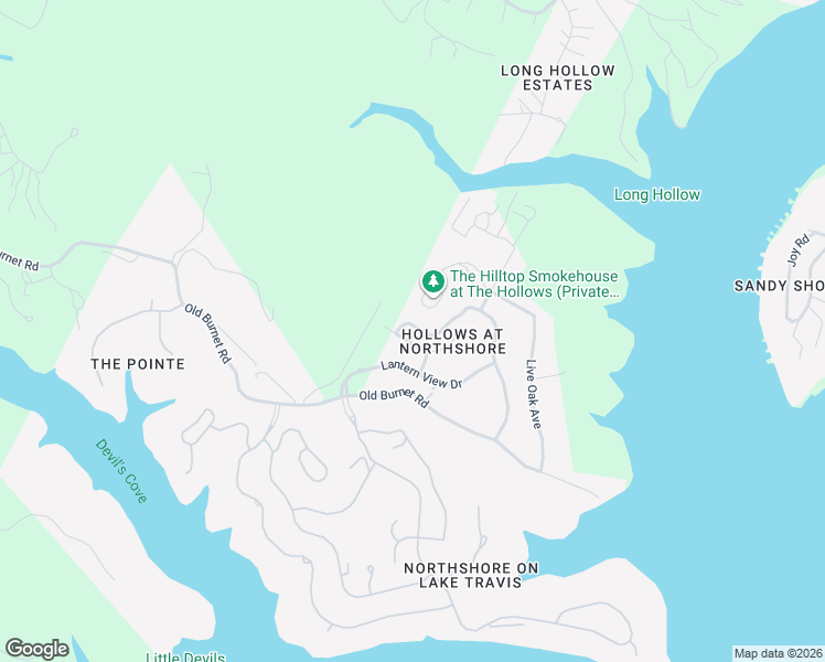 map of restaurants, bars, coffee shops, grocery stores, and more near 17804 Maritime Point in Jonestown