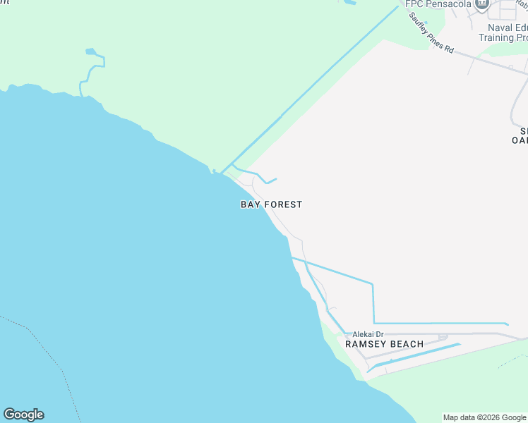 map of restaurants, bars, coffee shops, grocery stores, and more near 5639 Bay Forest Drive in Pensacola