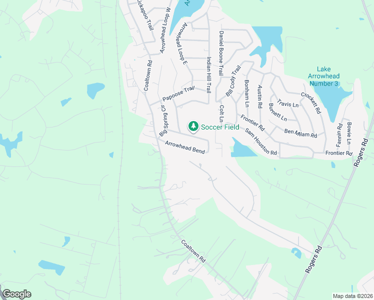 map of restaurants, bars, coffee shops, grocery stores, and more near 15266 Arrowhead Bend in Willis