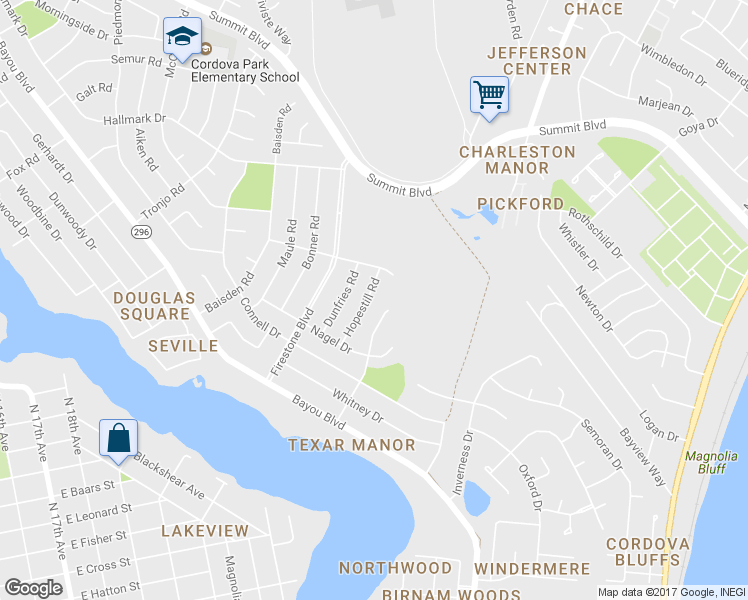 map of restaurants, bars, coffee shops, grocery stores, and more near 3560 Hopestill Road in Pensacola