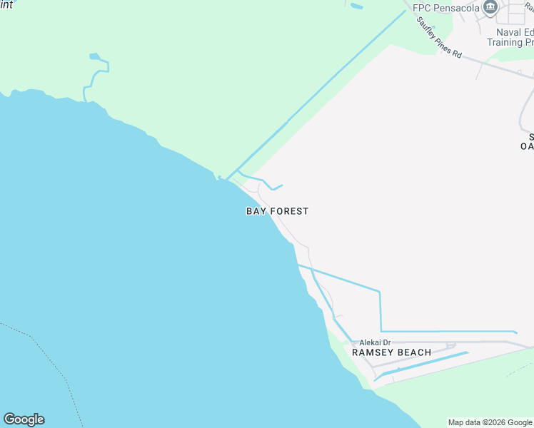 map of restaurants, bars, coffee shops, grocery stores, and more near 5639 Bay Forest Drive in Pensacola