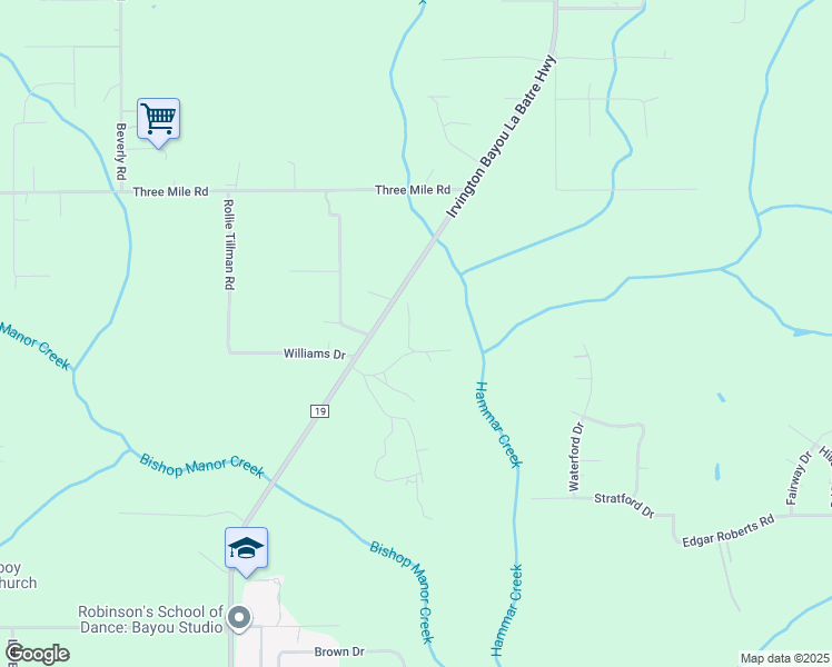 map of restaurants, bars, coffee shops, grocery stores, and more near 11435 Johnson Alley in Irvington