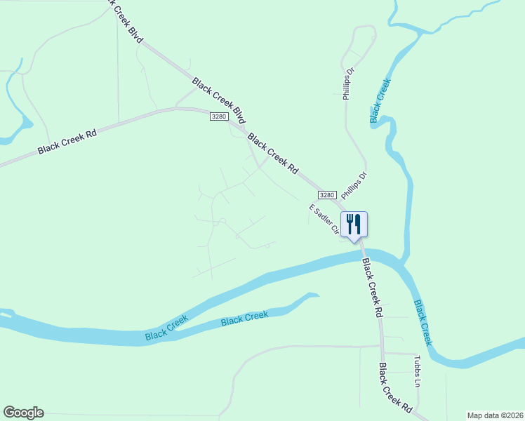 map of restaurants, bars, coffee shops, grocery stores, and more near 120 Creekside Waterview Court in Freeport