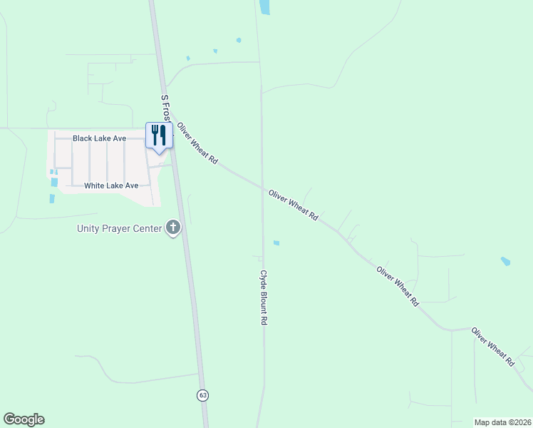 map of restaurants, bars, coffee shops, grocery stores, and more near 26320 Clyde Blount Road in Livingston