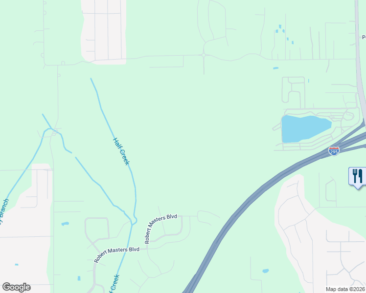map of restaurants, bars, coffee shops, grocery stores, and more near Unnamed Road in Jacksonville