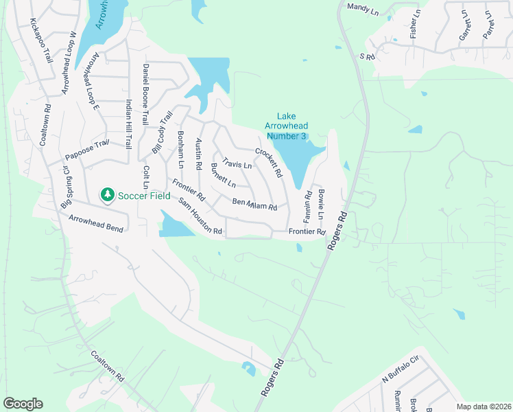 map of restaurants, bars, coffee shops, grocery stores, and more near 14819 Travis Lane in Willis