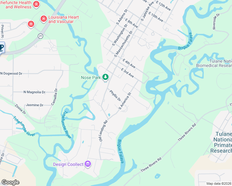 map of restaurants, bars, coffee shops, grocery stores, and more near 602 Phyllis Dr in Covington