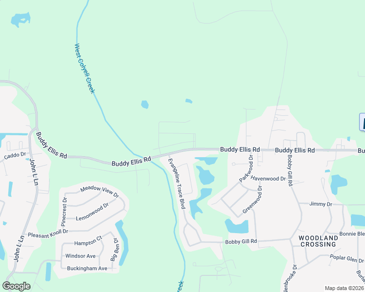 map of restaurants, bars, coffee shops, grocery stores, and more near 12226 Buddy Ellis Road in Denham Springs