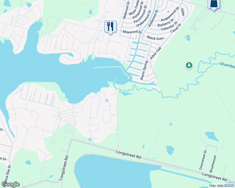 map of restaurants, bars, coffee shops, grocery stores, and more near 14507 Weir Creek Road in Willis