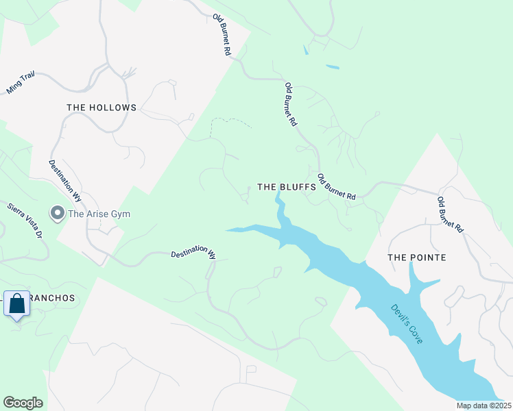 map of restaurants, bars, coffee shops, grocery stores, and more near 18800 Leisure Lane in Lago Vista