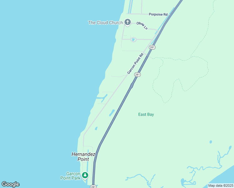 map of restaurants, bars, coffee shops, grocery stores, and more near Garcon Point Road in Milton