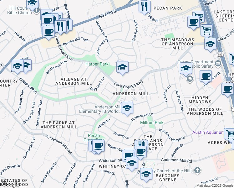 map of restaurants, bars, coffee shops, grocery stores, and more near 1000 Solano Drive in Austin