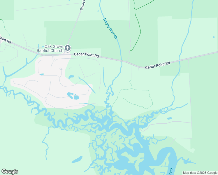 map of restaurants, bars, coffee shops, grocery stores, and more near 5440 Cedar Point Road in Jacksonville