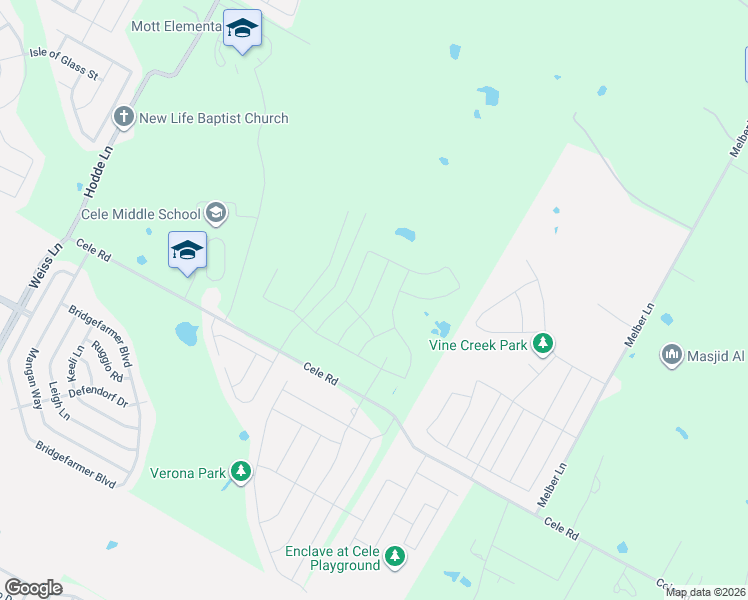 map of restaurants, bars, coffee shops, grocery stores, and more near 6908 Cele Road in Pflugerville
