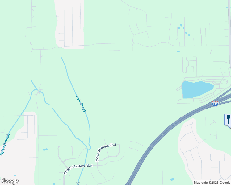 map of restaurants, bars, coffee shops, grocery stores, and more near Hemlock Street in Jacksonville