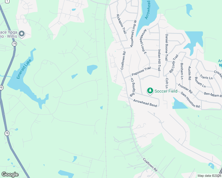 map of restaurants, bars, coffee shops, grocery stores, and more near 138 Coaltown Road in Willis