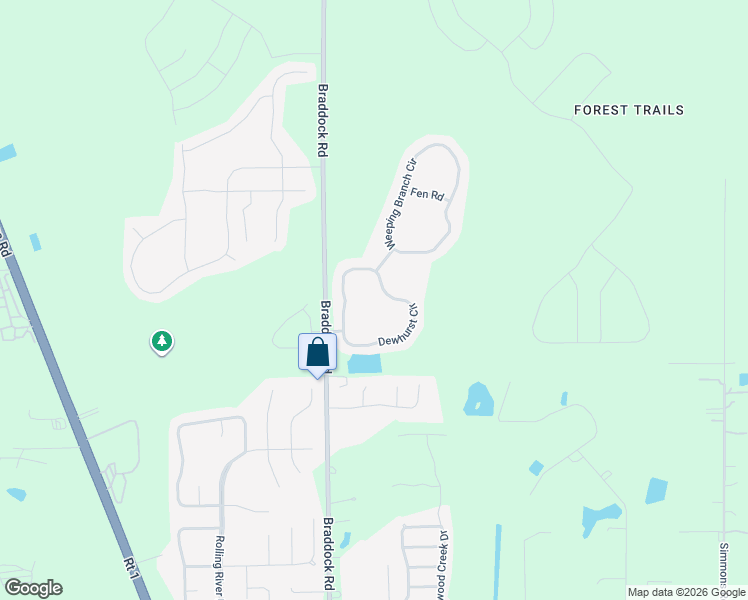 map of restaurants, bars, coffee shops, grocery stores, and more near 12277 Dewhurst Circle in Jacksonville