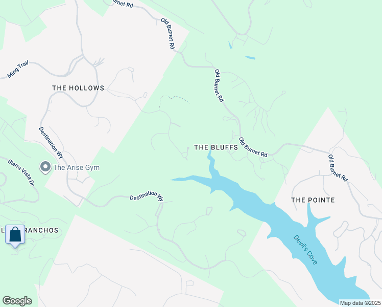 map of restaurants, bars, coffee shops, grocery stores, and more near 18800 Leisure Lane in Lago Vista
