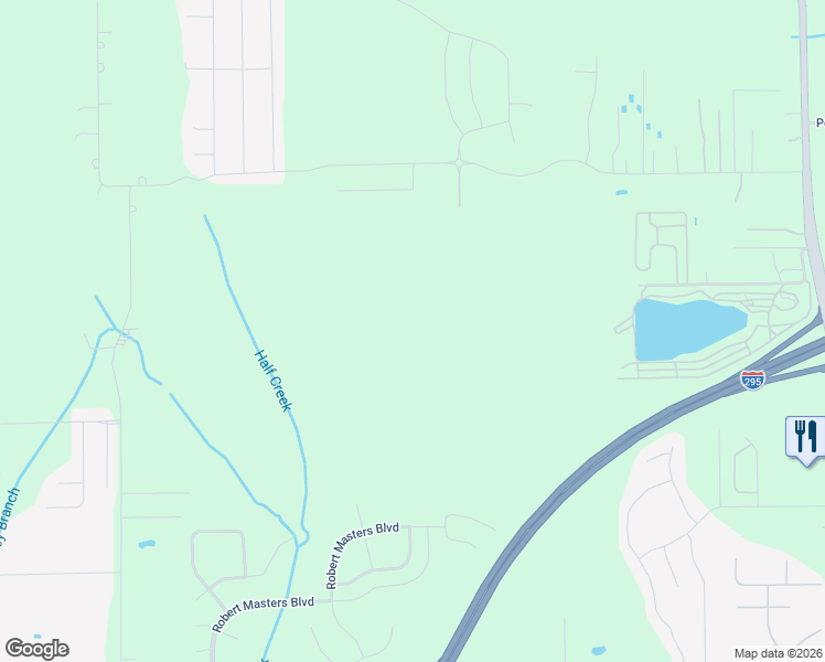 map of restaurants, bars, coffee shops, grocery stores, and more near Unnamed Road in Jacksonville