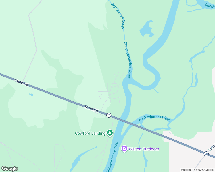 map of restaurants, bars, coffee shops, grocery stores, and more near Clover Lane in Walton County