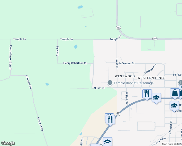 map of restaurants, bars, coffee shops, grocery stores, and more near 933 Henry Robertson Road in DeQuincy