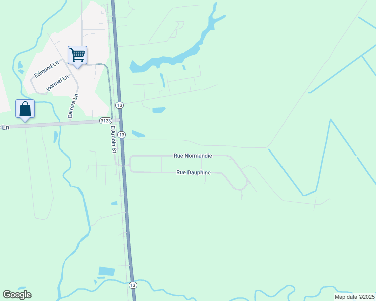 map of restaurants, bars, coffee shops, grocery stores, and more near 324 Rue Normandie in Eunice