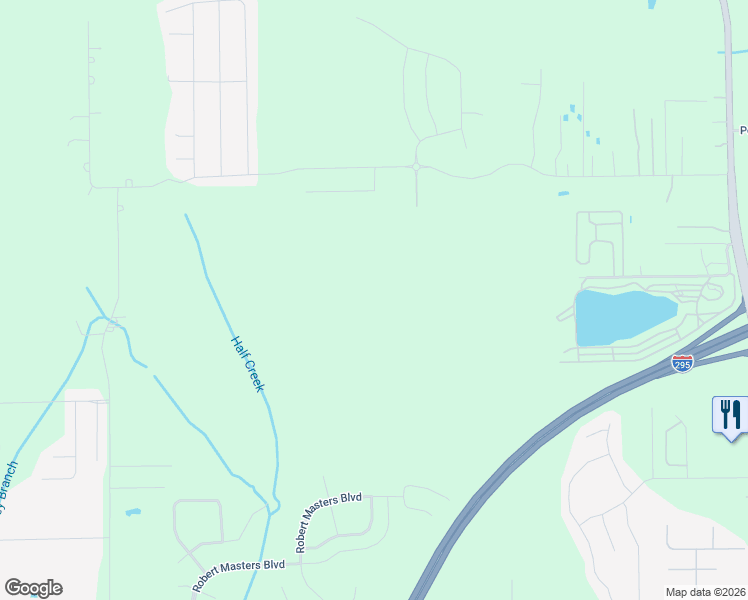 map of restaurants, bars, coffee shops, grocery stores, and more near Unnamed Road in Jacksonville