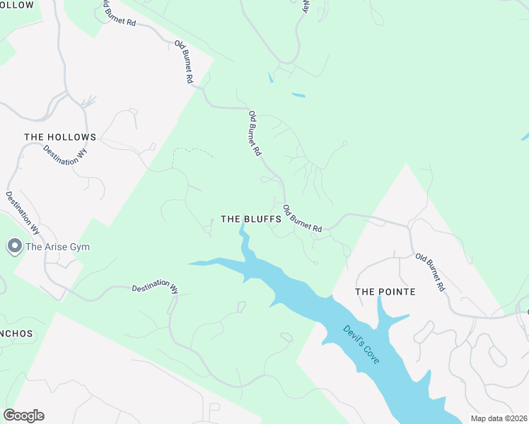map of restaurants, bars, coffee shops, grocery stores, and more near 18844 Hidden Ridge Place in Jonestown