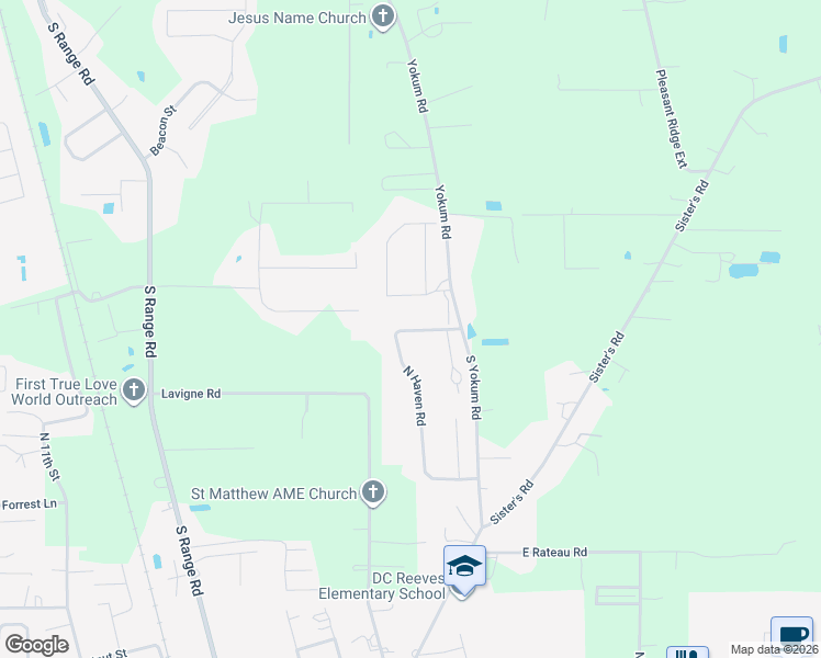 map of restaurants, bars, coffee shops, grocery stores, and more near 2002 North Haven Road in Ponchatoula