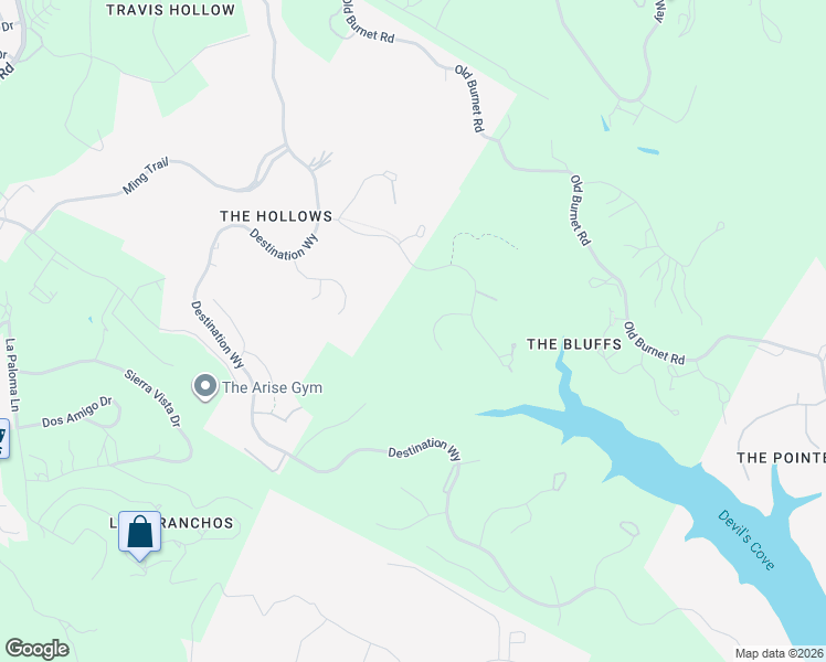 map of restaurants, bars, coffee shops, grocery stores, and more near 6913 Sunset Ridge Way in Leander