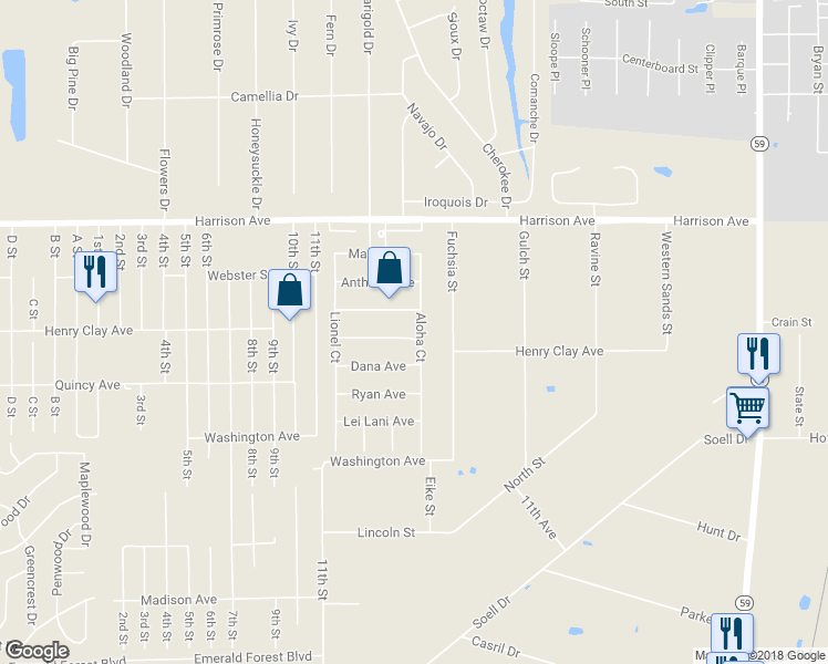 map of restaurants, bars, coffee shops, grocery stores, and more near 200 Yvonne Avenue in Abita Springs