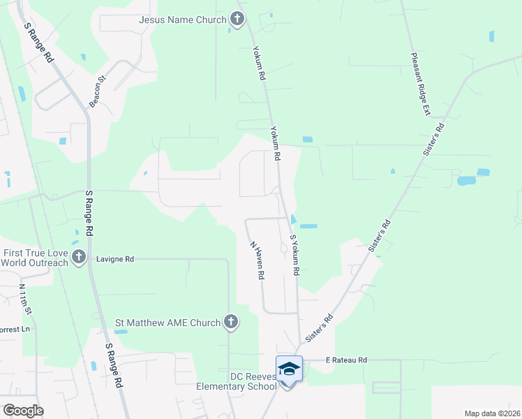 map of restaurants, bars, coffee shops, grocery stores, and more near 2002 North Haven Road in Ponchatoula