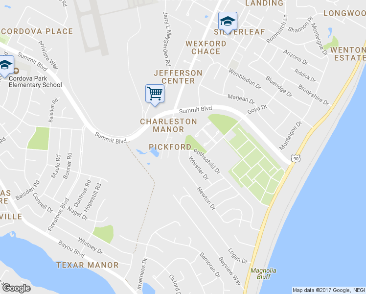 map of restaurants, bars, coffee shops, grocery stores, and more near 2990 Newton Drive in Pensacola